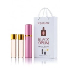 Міні-парфуми з феромонами жіночий Yves Saint Laurent Black Opium 3х15 мл